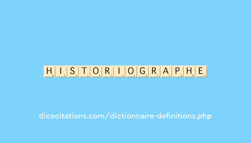 historiographe