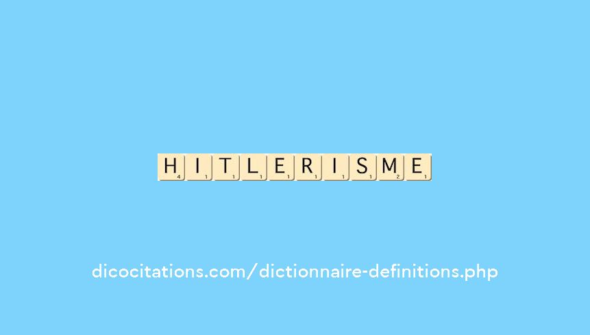 hitlerisme hitlerisme