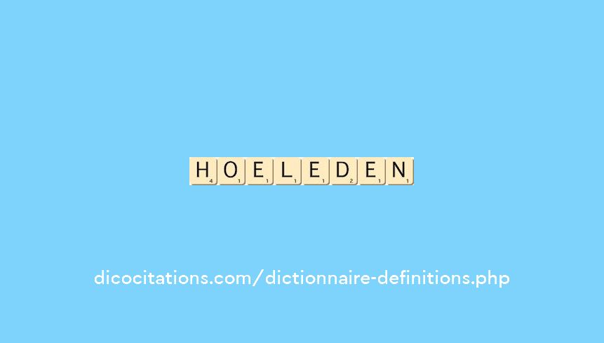 hoeleden hoeleden