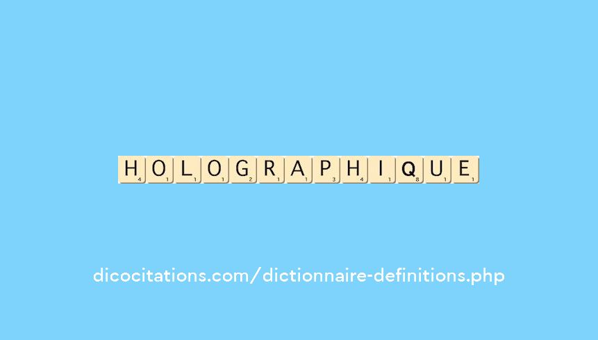 holographique holographique