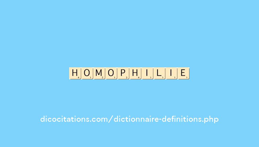 homophilie homophilie