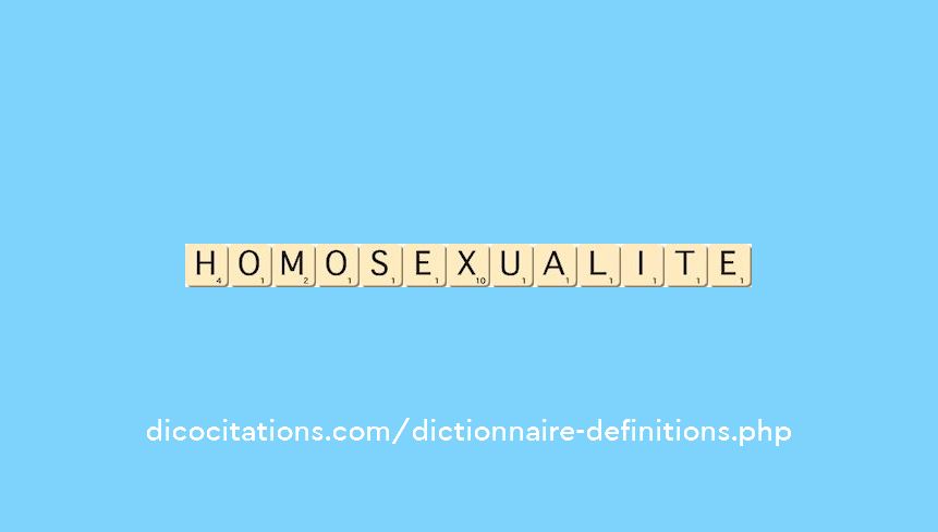 homosexualite