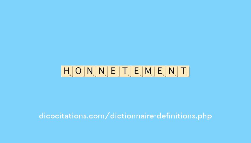 honnetement