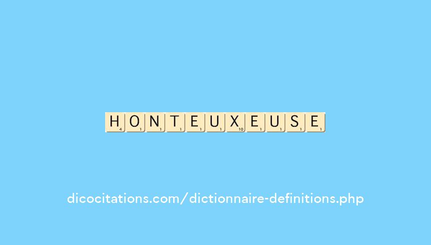 honteux--euse