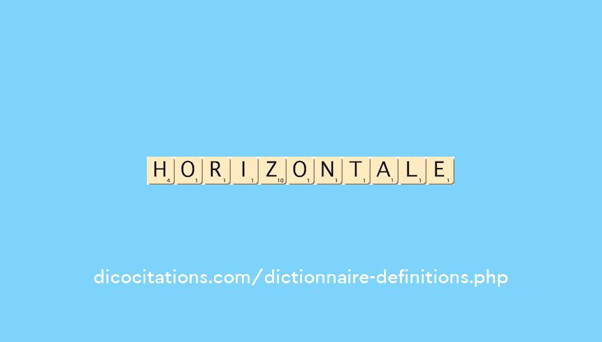 horizontale horizontale
