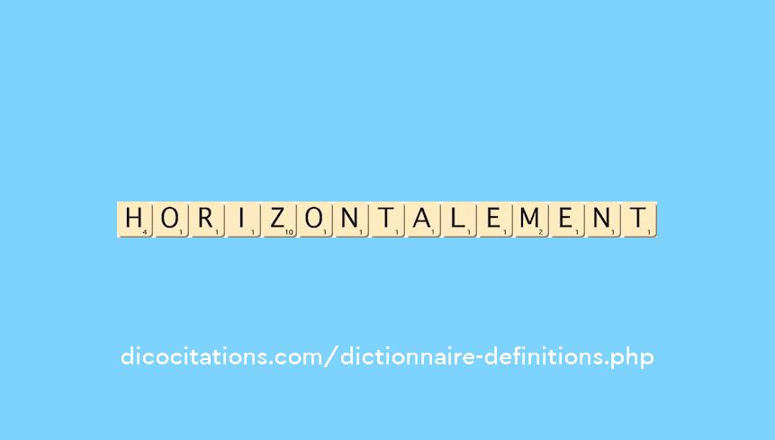 horizontalement