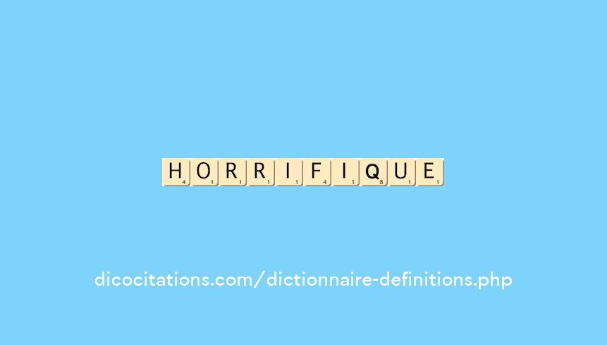 horrifique