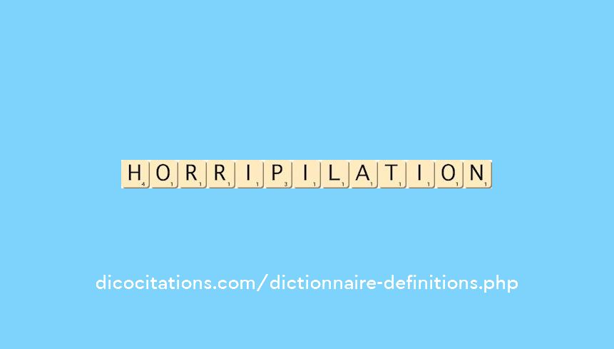 horripilation