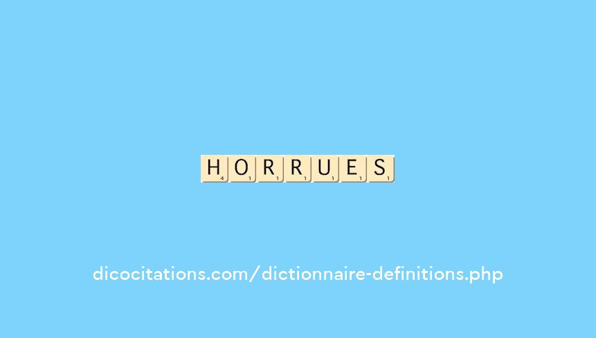 horrues