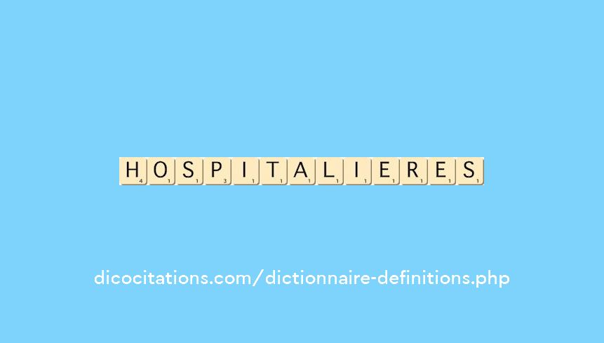 hospitalieres hospitalieres