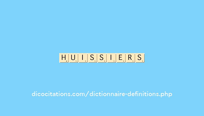 huissiers huissiers