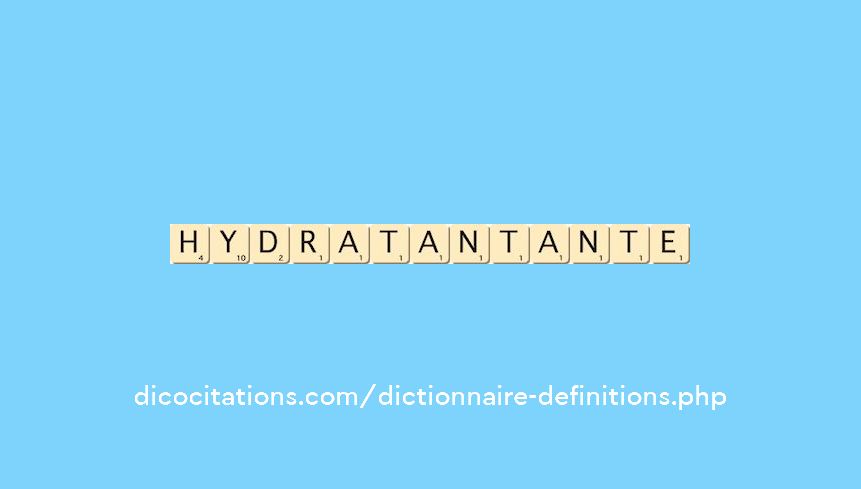 hydratant--ante