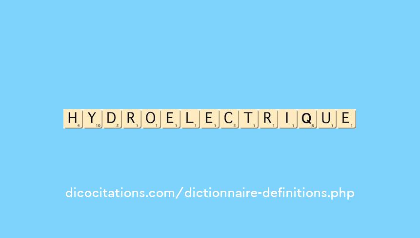 hydro-electrique hydro-electrique