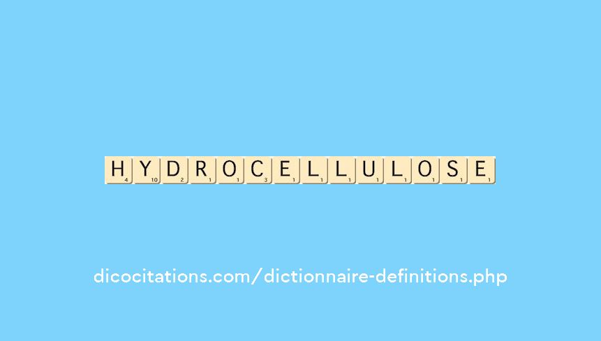 hydrocellulose