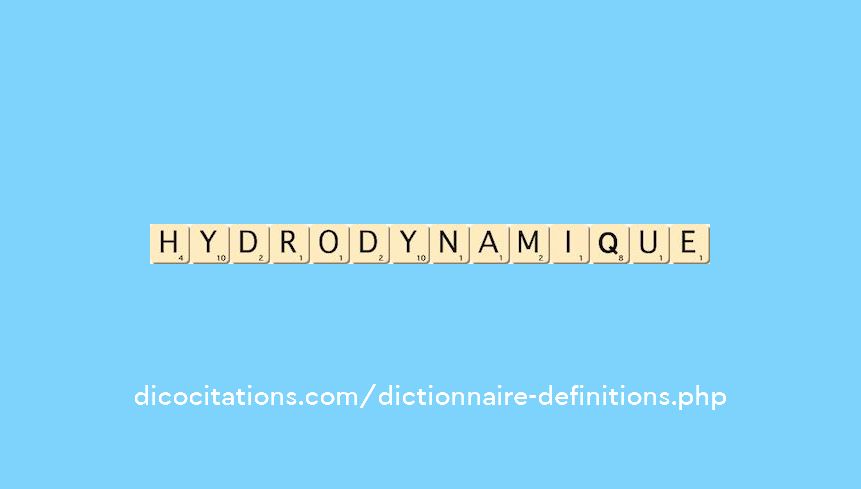 hydrodynamique hydrodynamique