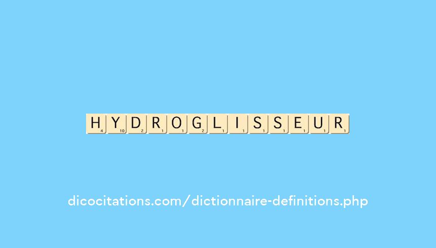 hydroglisseur hydroglisseur