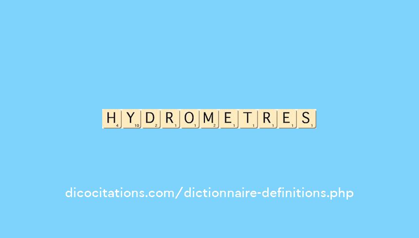 hydrometres hydrometres