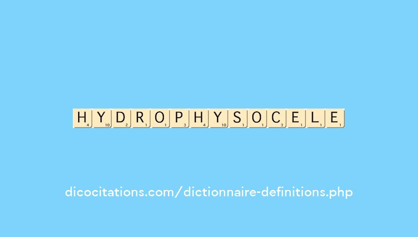 hydrophysocele