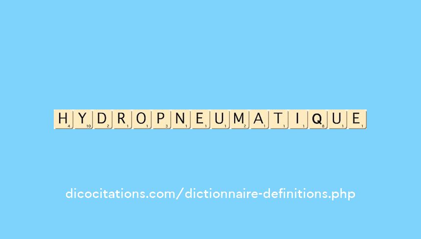 hydropneumatique hydropneumatique