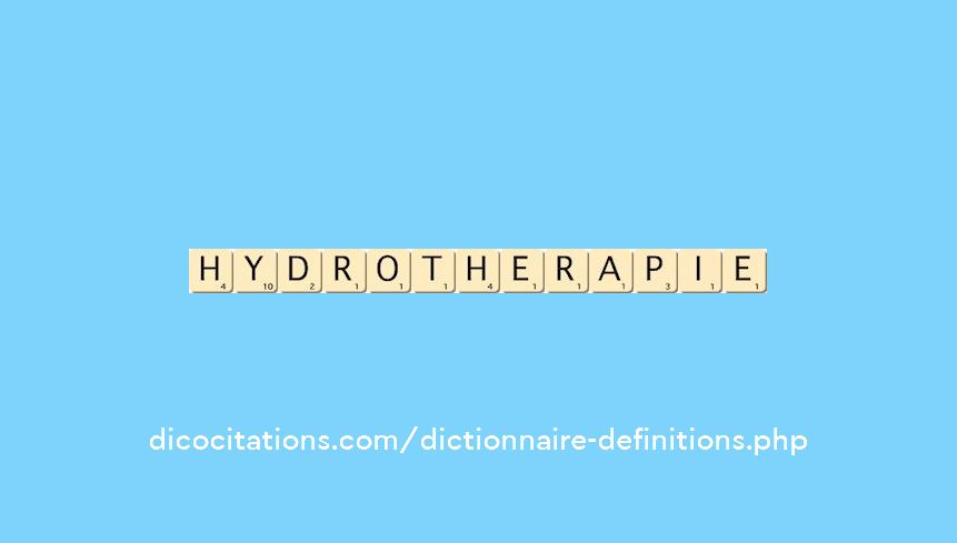 hydrotherapie hydrotherapie