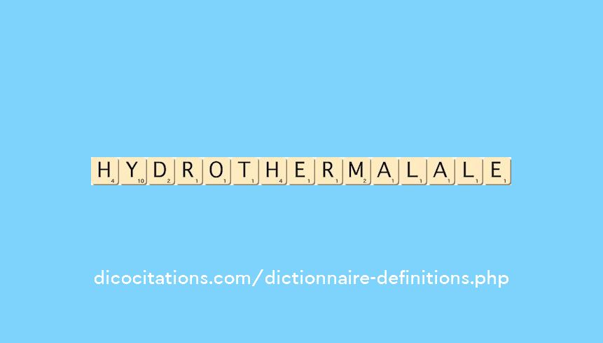 hydrothermal--ale