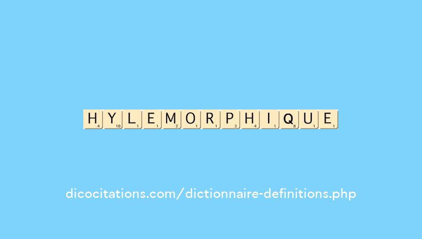 hylemorphique hylemorphique