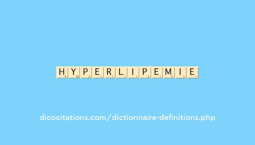 hyperlipemie hyperlipemie
