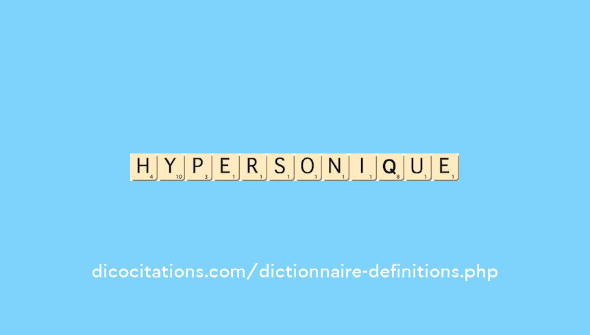 hypersonique hypersonique