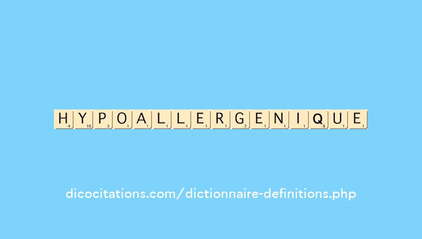 hypoallergenique hypoallergenique
