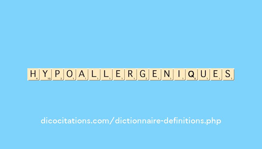 hypoallergeniques hypoallergeniques