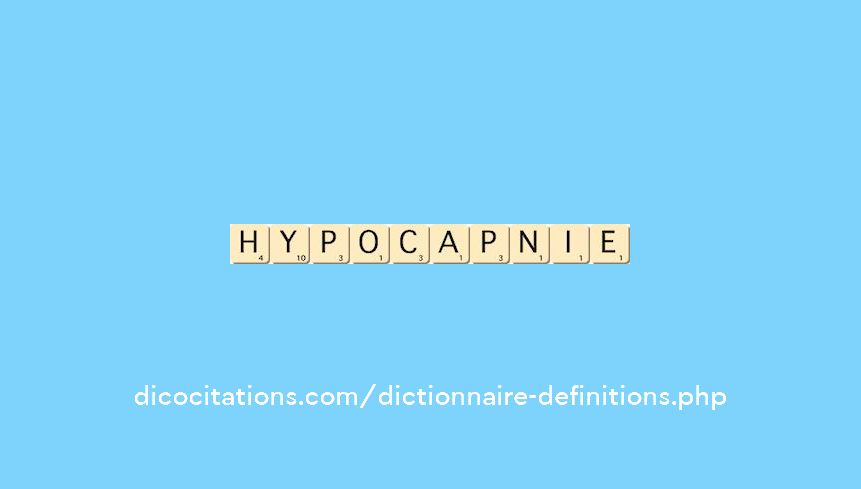 hypocapnie