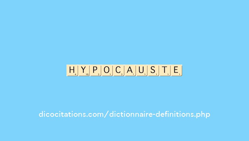 hypocauste hypocauste