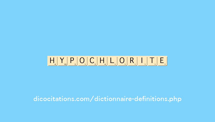 hypochlorite hypochlorite
