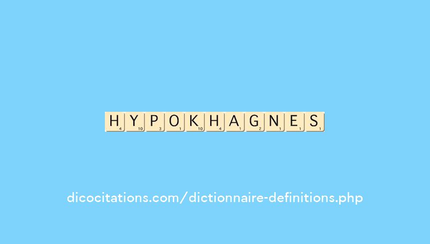 hypokhagnes hypokhagnes