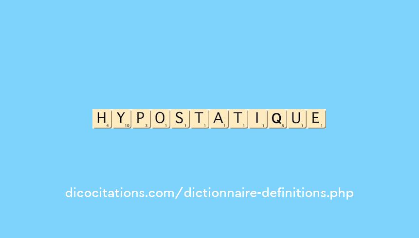 hypostatique