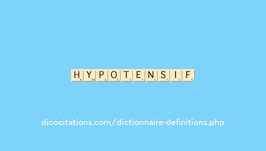 hypotensif