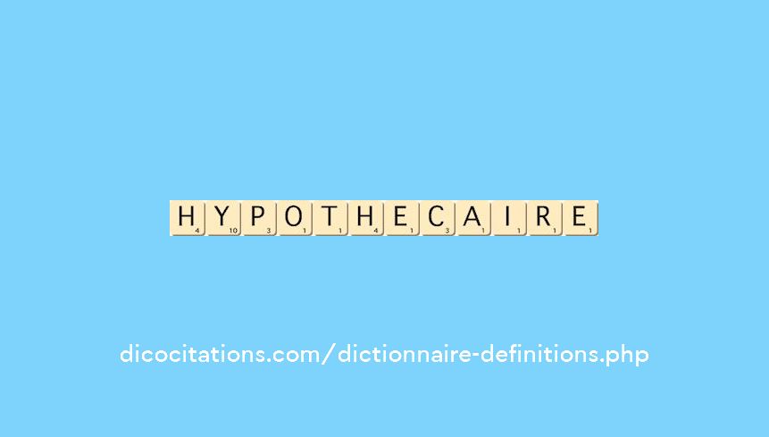 hypothecaire