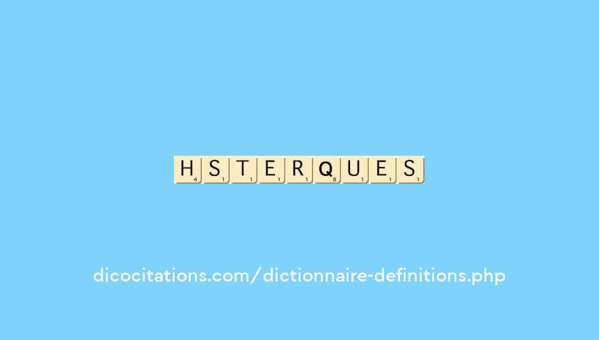 hysteriques hysteriques
