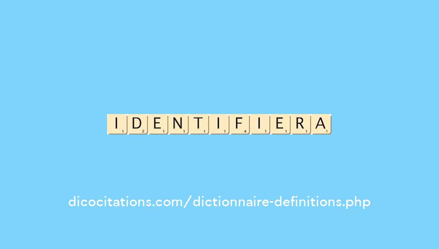 identifiera identifiera