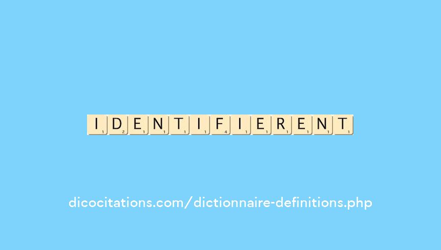 identifierent identifierent