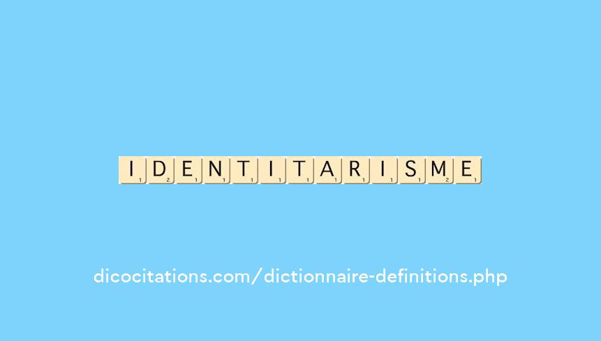 identitarisme identitarisme