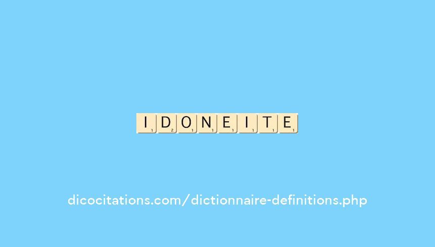 idoneite