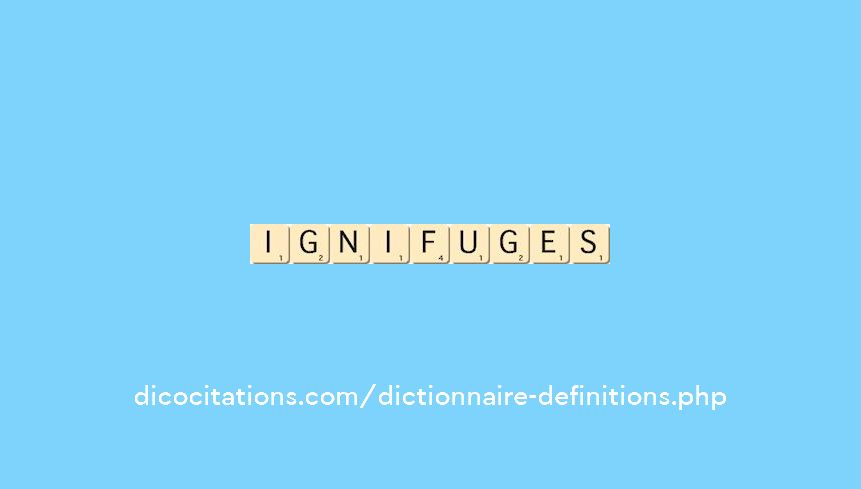 ignifuges ignifuges