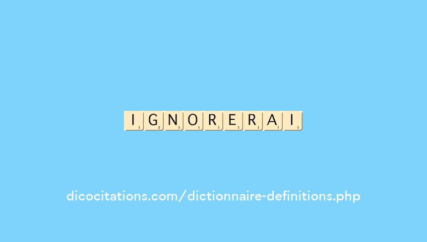 ignorerai ignorerai