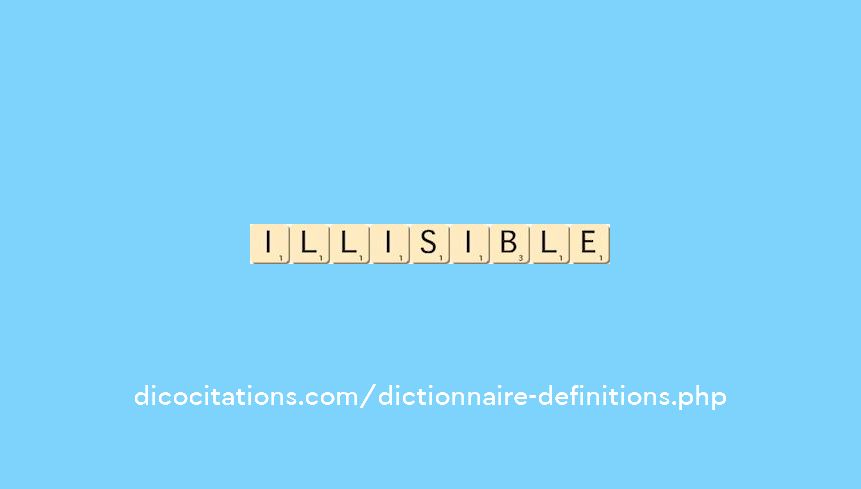 illisible illisible