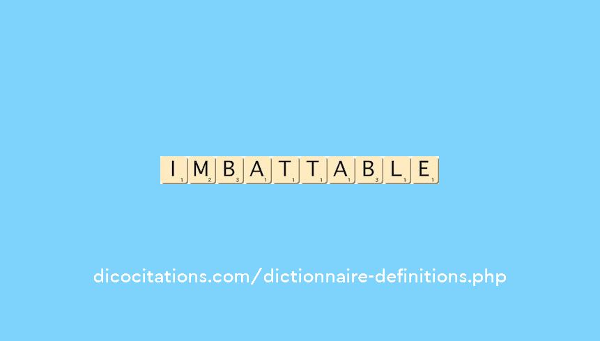 imbattable imbattable