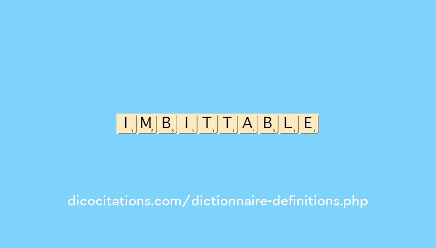 imbittable imbittable