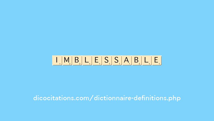 imblessable
