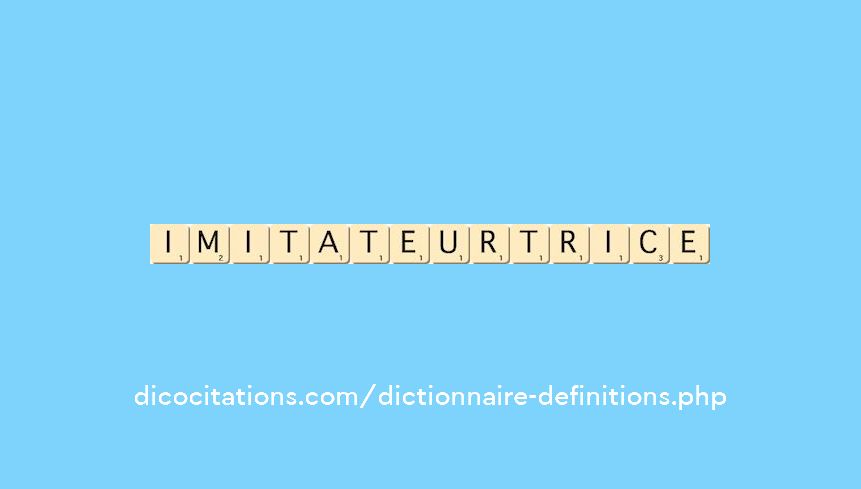 imitateur--trice