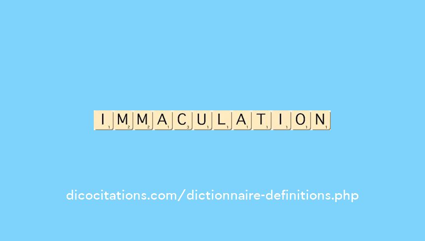 immaculation immaculation